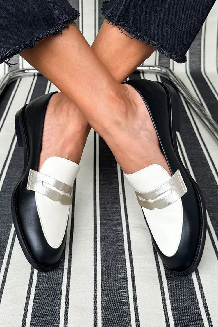 Melisande™ - Klassische Halbschuhe in Schwarz und Weiss