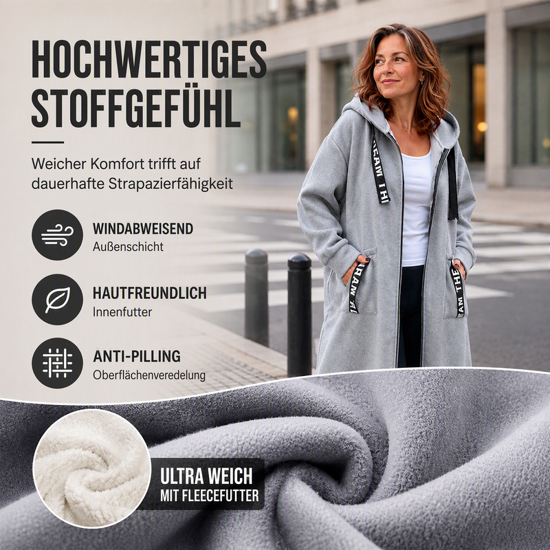 Elviane™ | Warmer Oversize-Mantel mit Kapuze