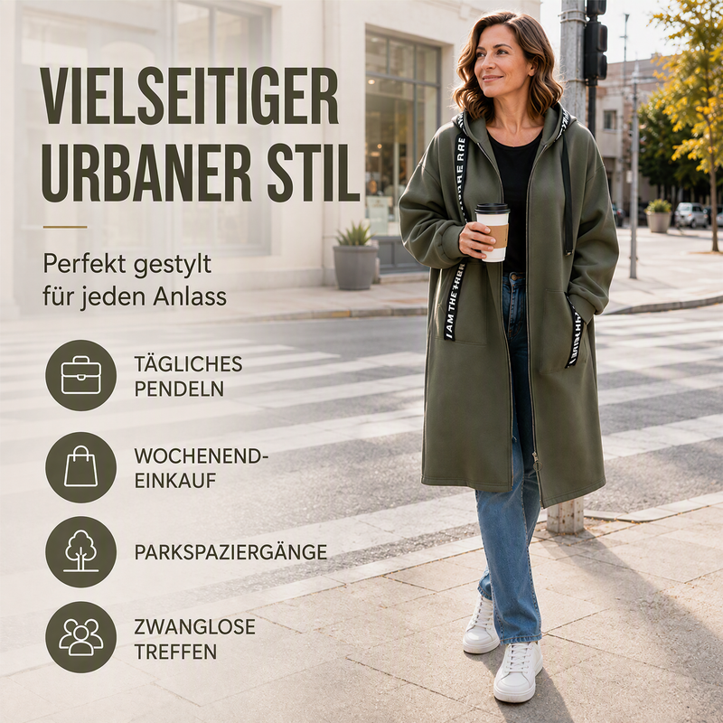 Elviane™ | Warmer Oversize-Mantel mit Kapuze