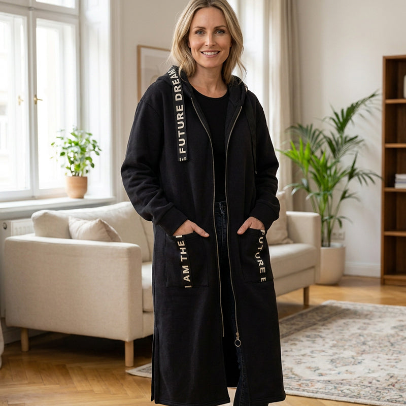 Elviane™ | Warmer Oversize-Mantel mit Kapuze