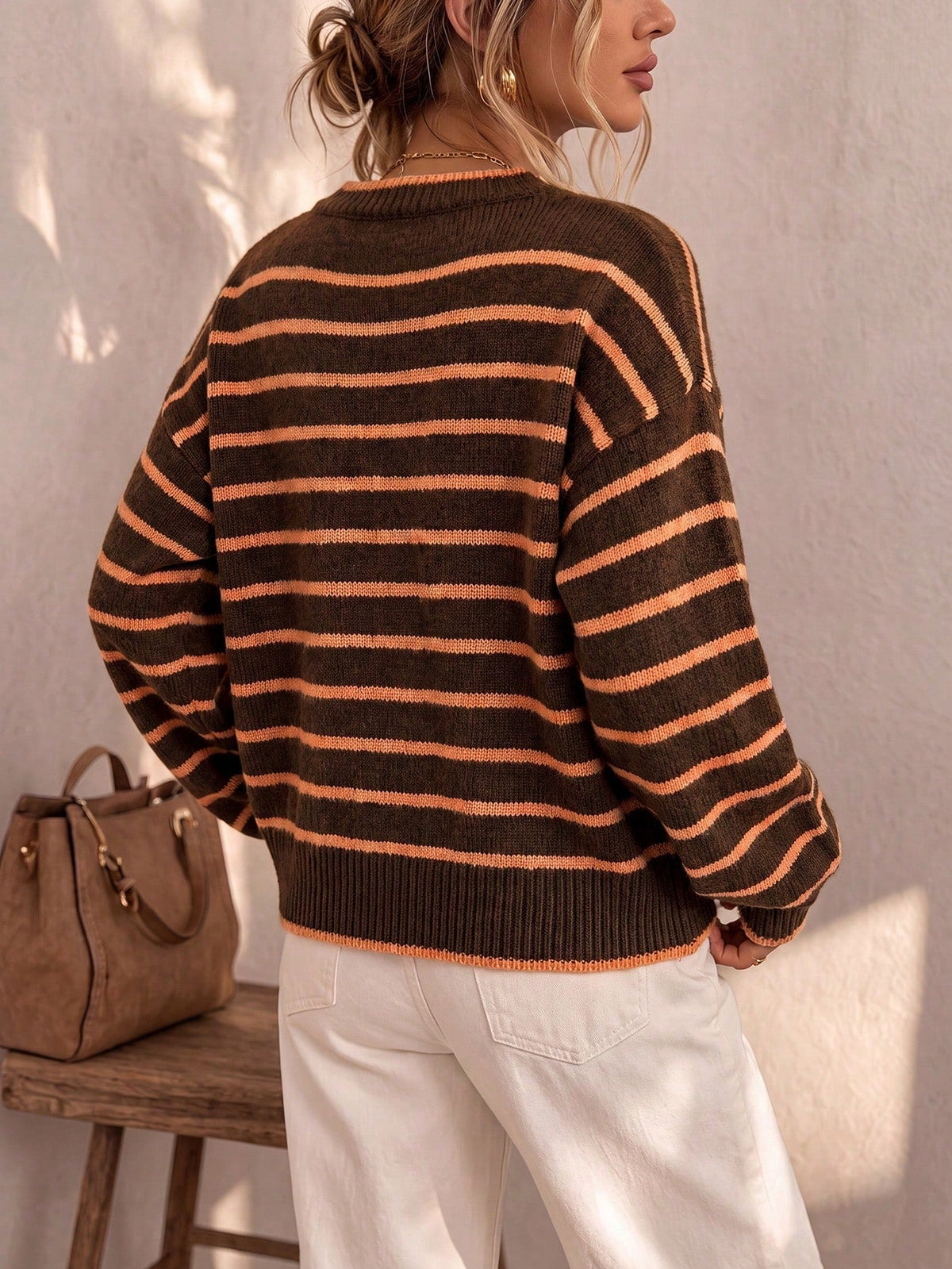 Céliane | Chic Striped Knit Cardigan