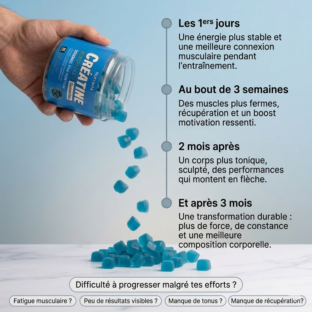 CréaForce™ | Gummies de Créatine 5000 mg