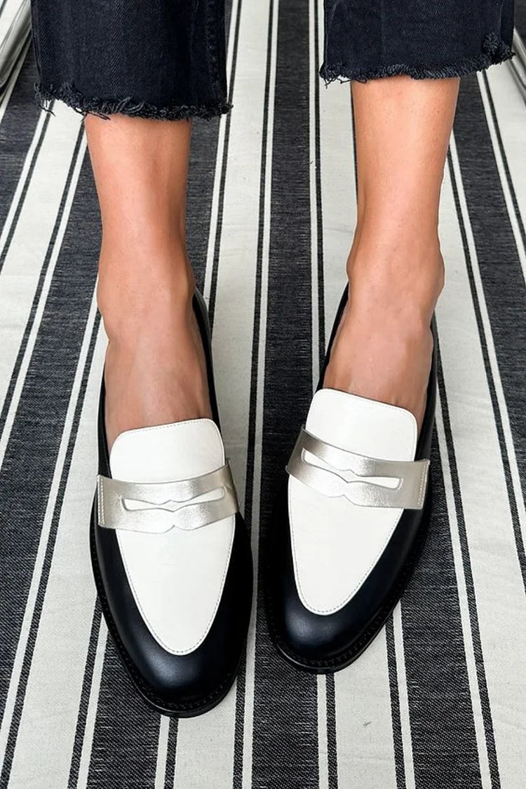 Melisande™ - Klassische Halbschuhe in Schwarz und Weiss