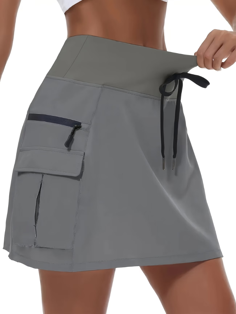 Mia | Sportlicher High-Waist Rock mit integrierter Shorts