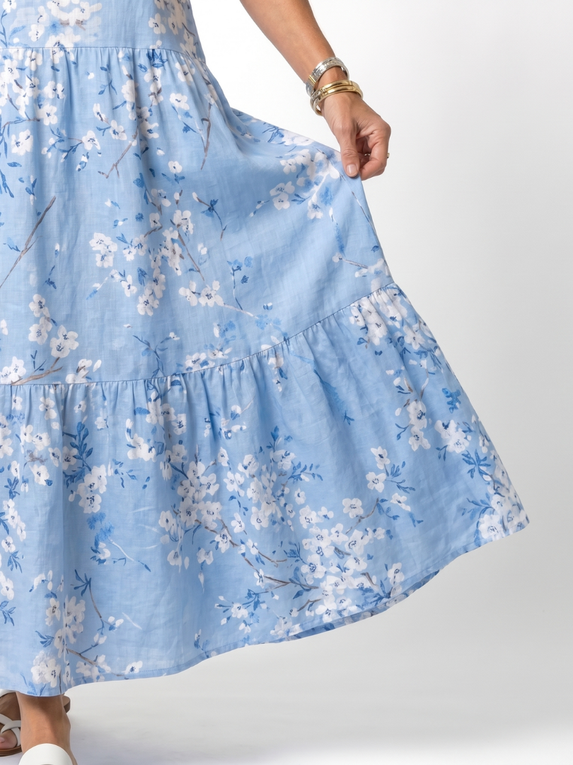 Alora | Floral Printed Midi Dress