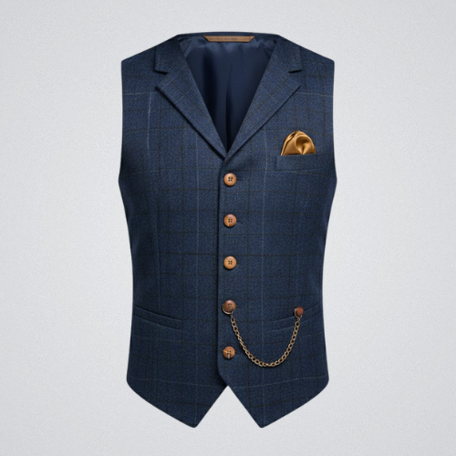 Vincenzo – Elegante Tweed-Weste für Herren