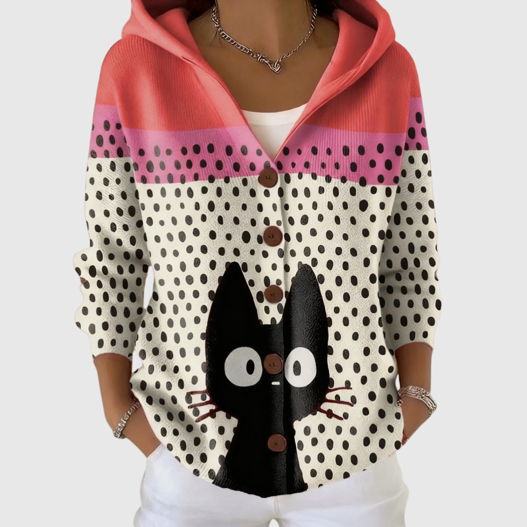 Loreta | Kapuzen-Strickjacke