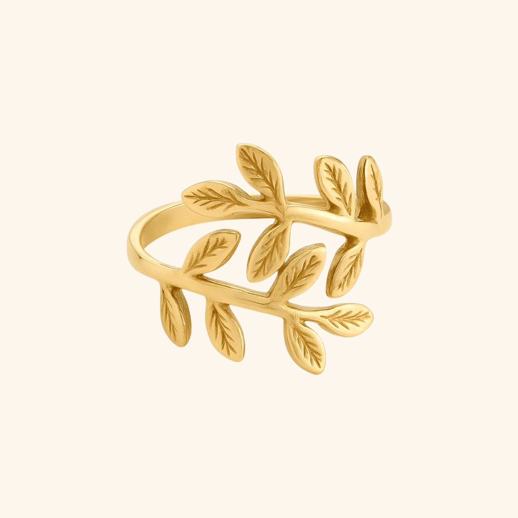 Liora™ - Eleganter Ring mit Olivenblatt-Motiv