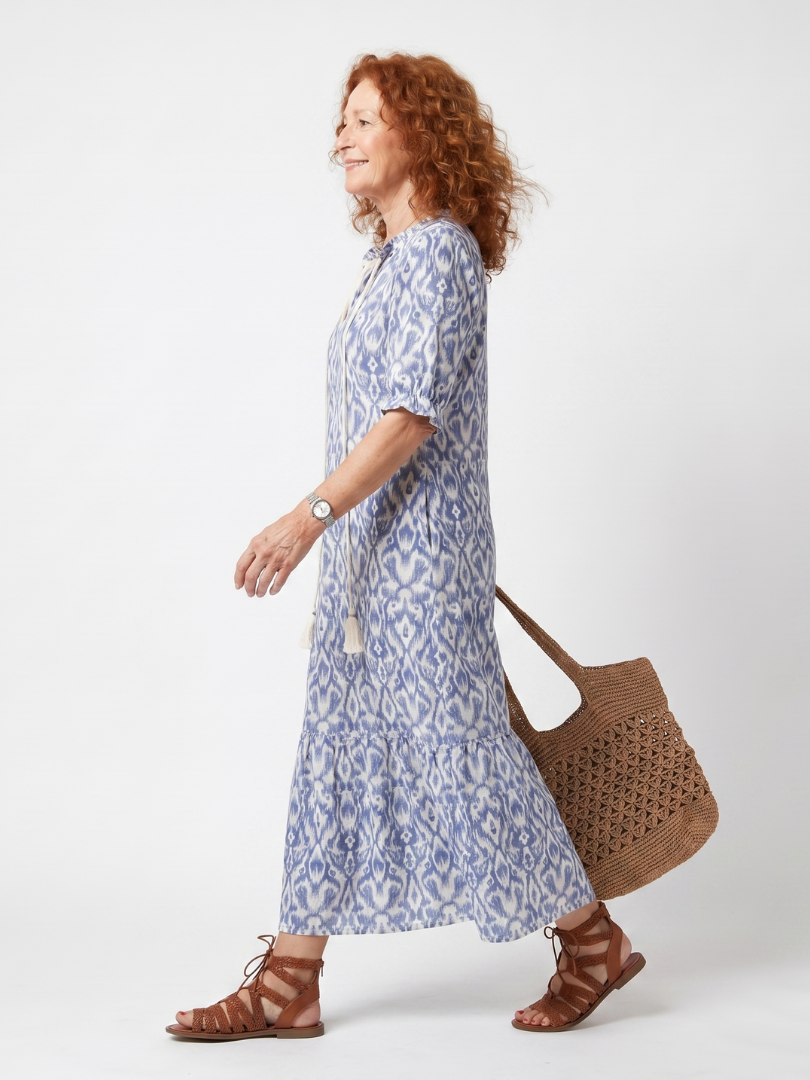 Nicole Fluid Printed Midi Dress
