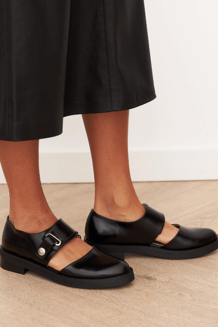 Slingback-Ballerinas mit runder Spitze