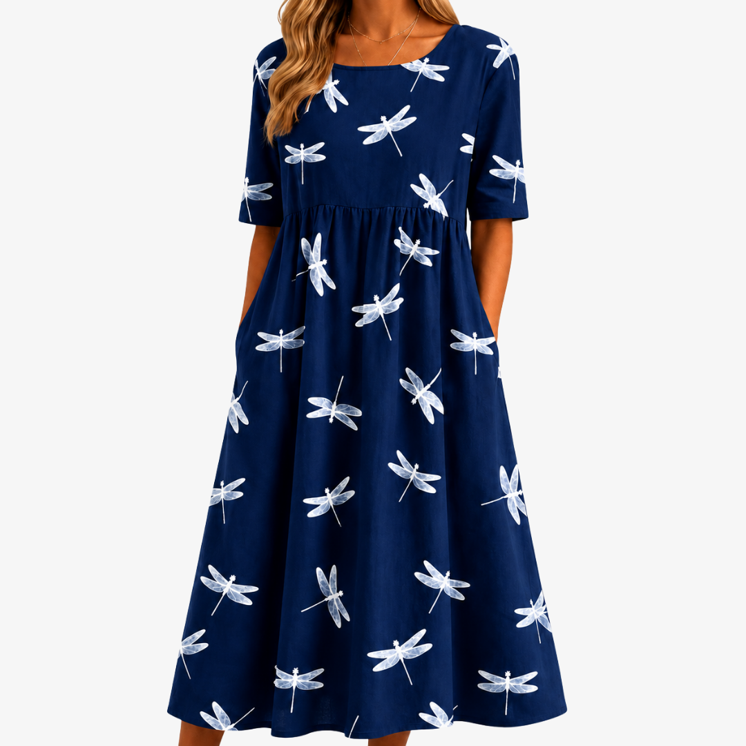 Libelle Midi-Kleid mit praktischen Taschen