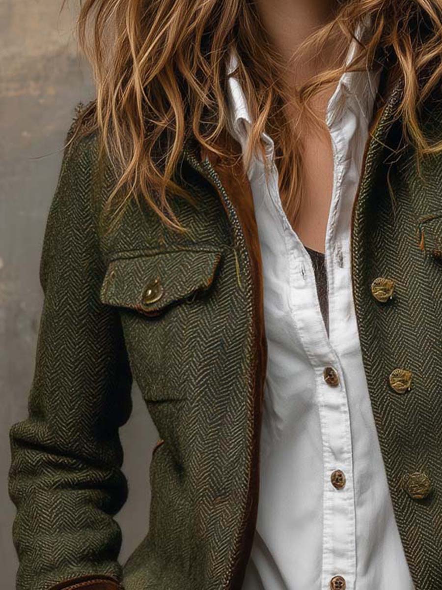 Honorine | Vintage Blazer mit Kontrastdetails