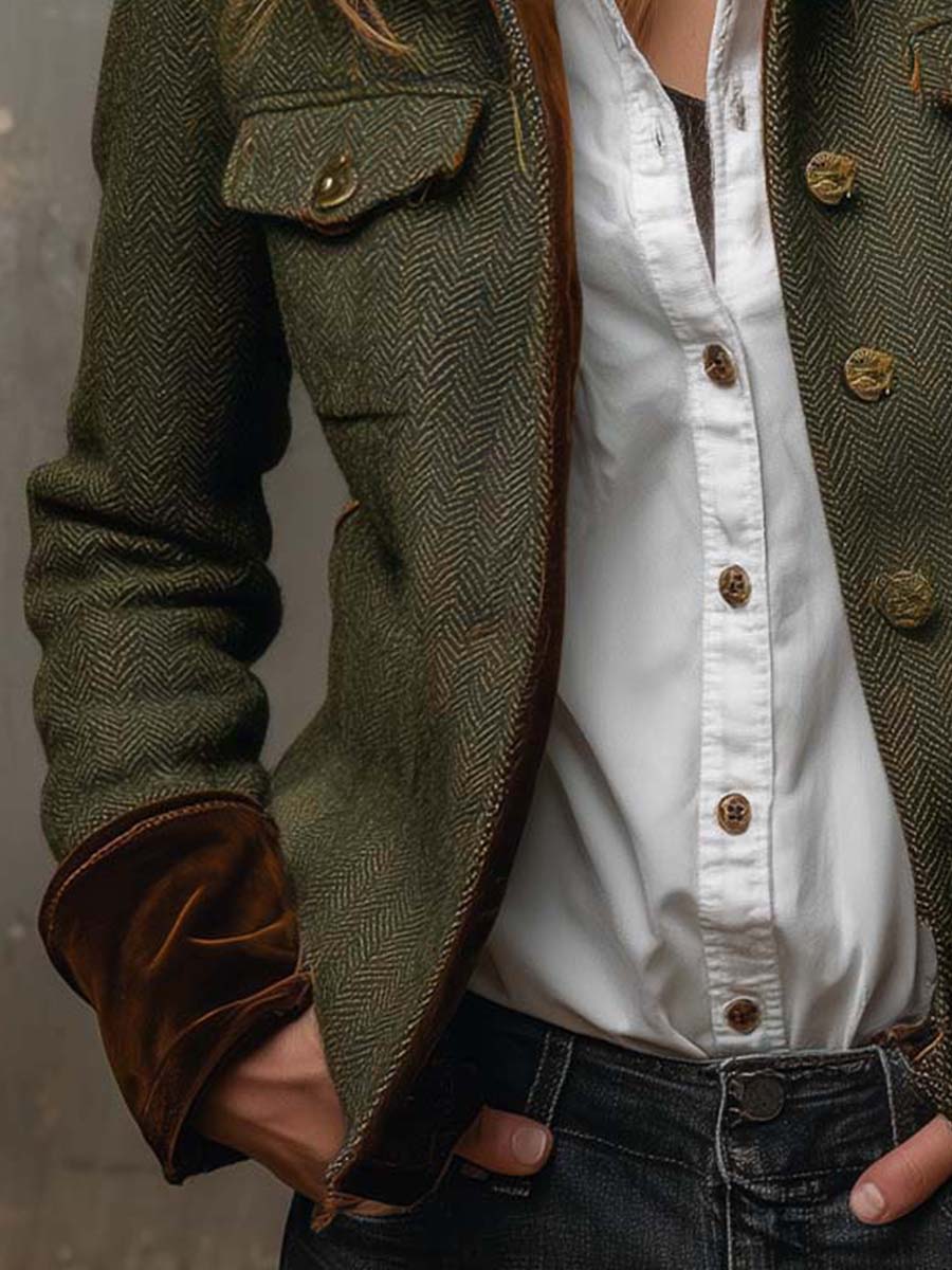 Honorine | Vintage Blazer mit Kontrastdetails