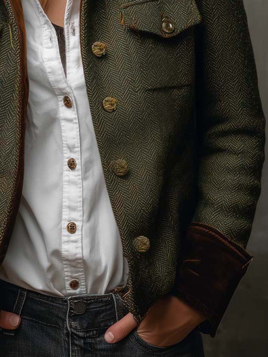 Honorine | Vintage Blazer mit Kontrastdetails