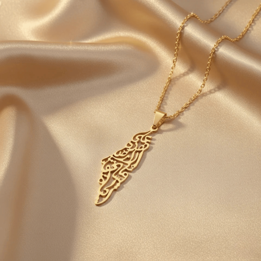Almina™ - Filigrane Halskette mit Calligraphy-Design