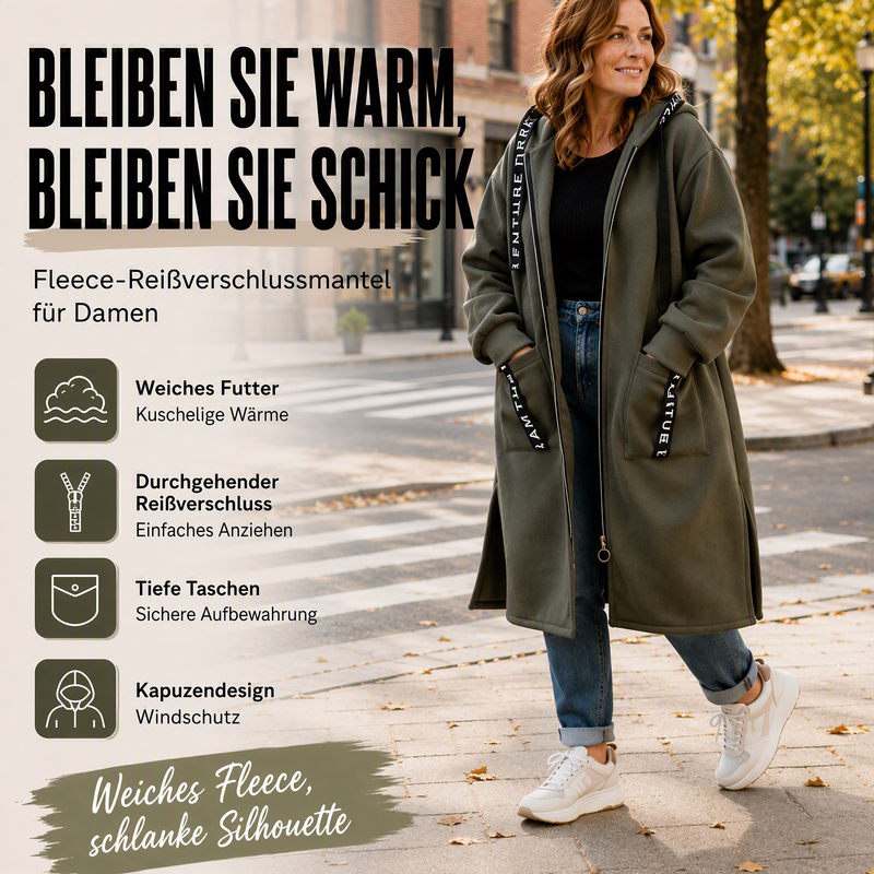 Elviane™ | Warmer Oversize-Mantel mit Kapuze