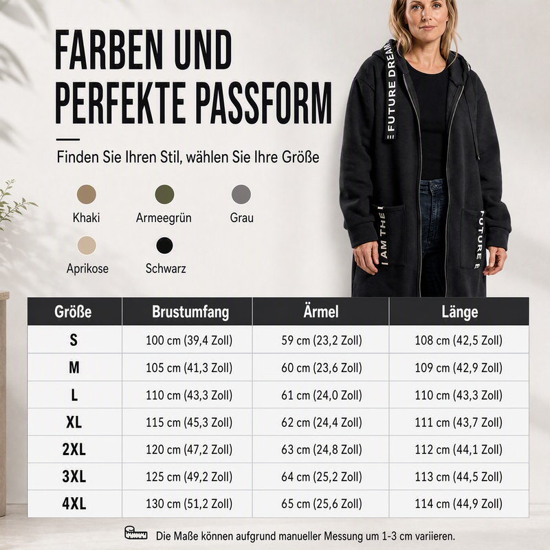 Elviane™ | Warmer Oversize-Mantel mit Kapuze