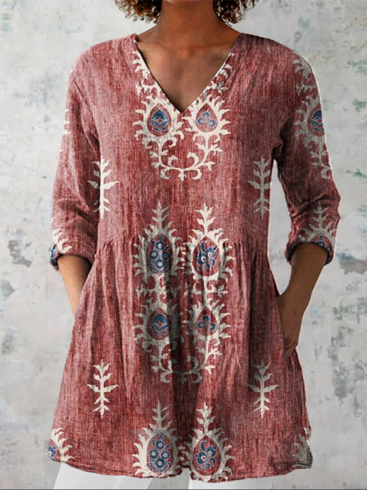 Blair | Lange Bluse mit auffälligem Design