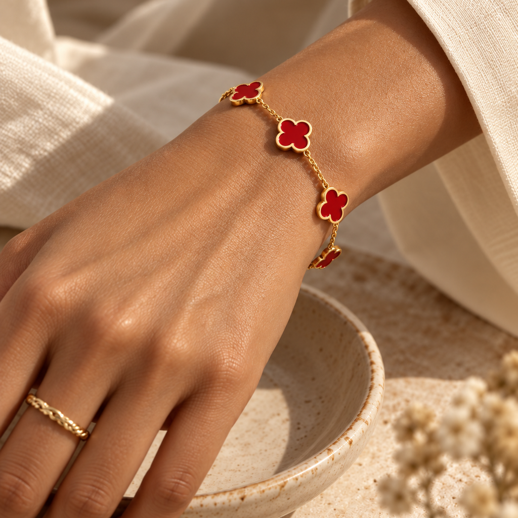 Zaralina™ - Elegantes Armband mit Kleeblatt-Motiv