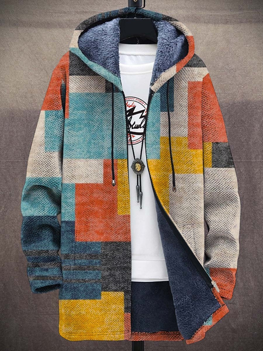 Bronte™ - Luxuriöse Kunstinspirierte Kapuzenjacke mit Reißverschluss