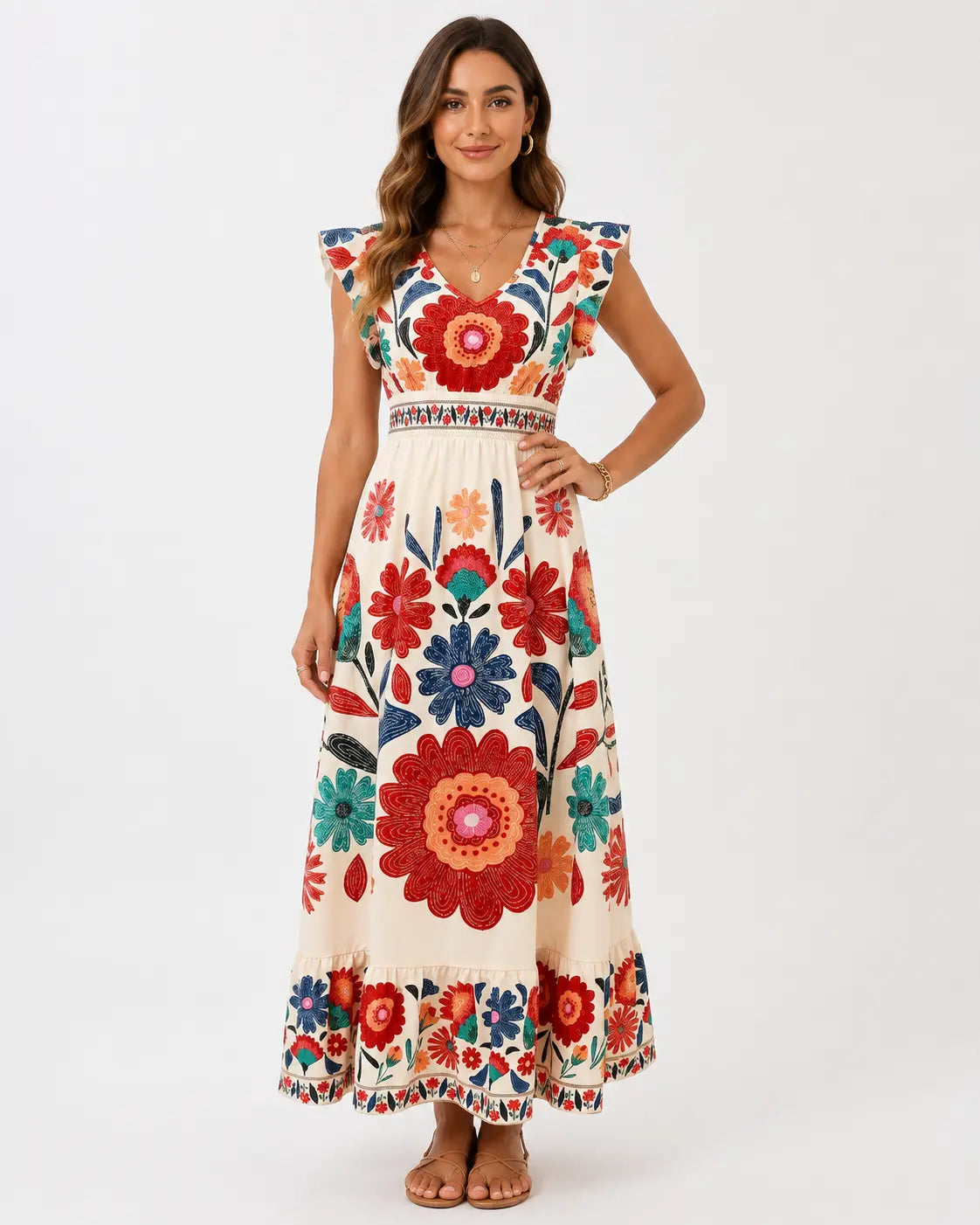 Florena™ | Florales Maxikleid
