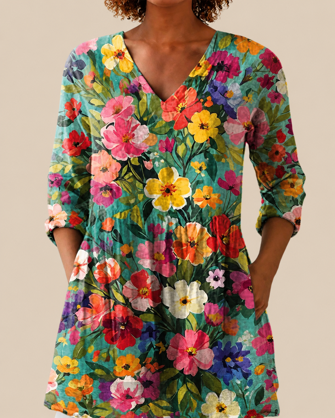 Keira | Lange Bluse mit auffälligem Design