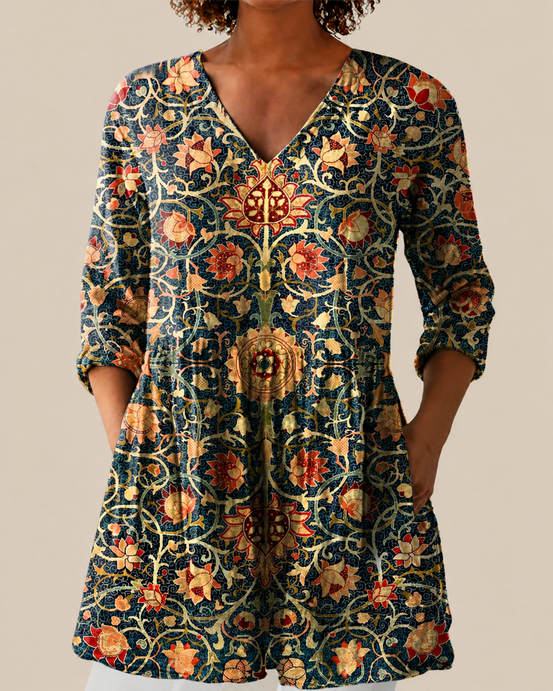 Liora | Lange Bluse mit auffälligem Design
