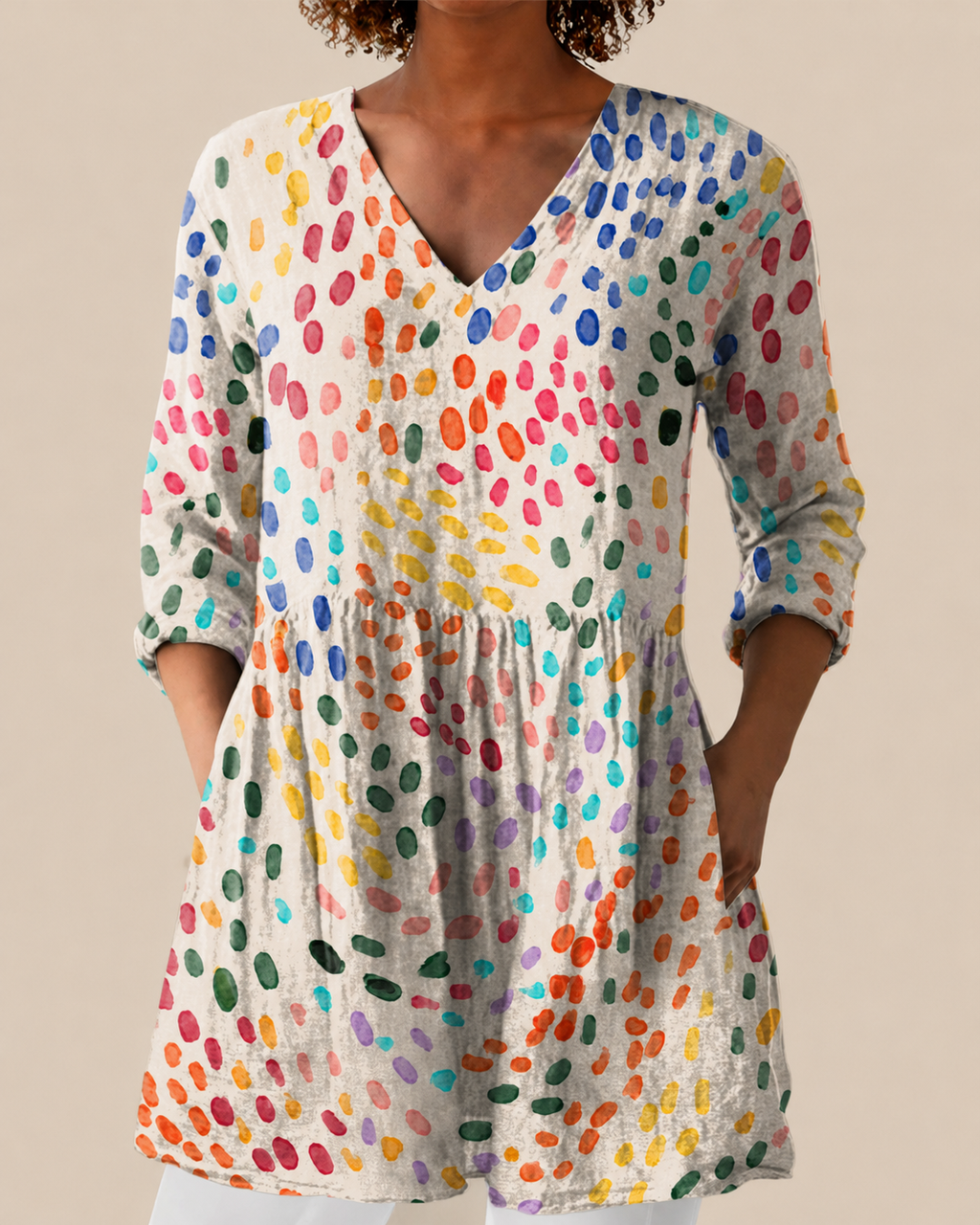 Noelle | Lange Bluse mit auffälligem Design