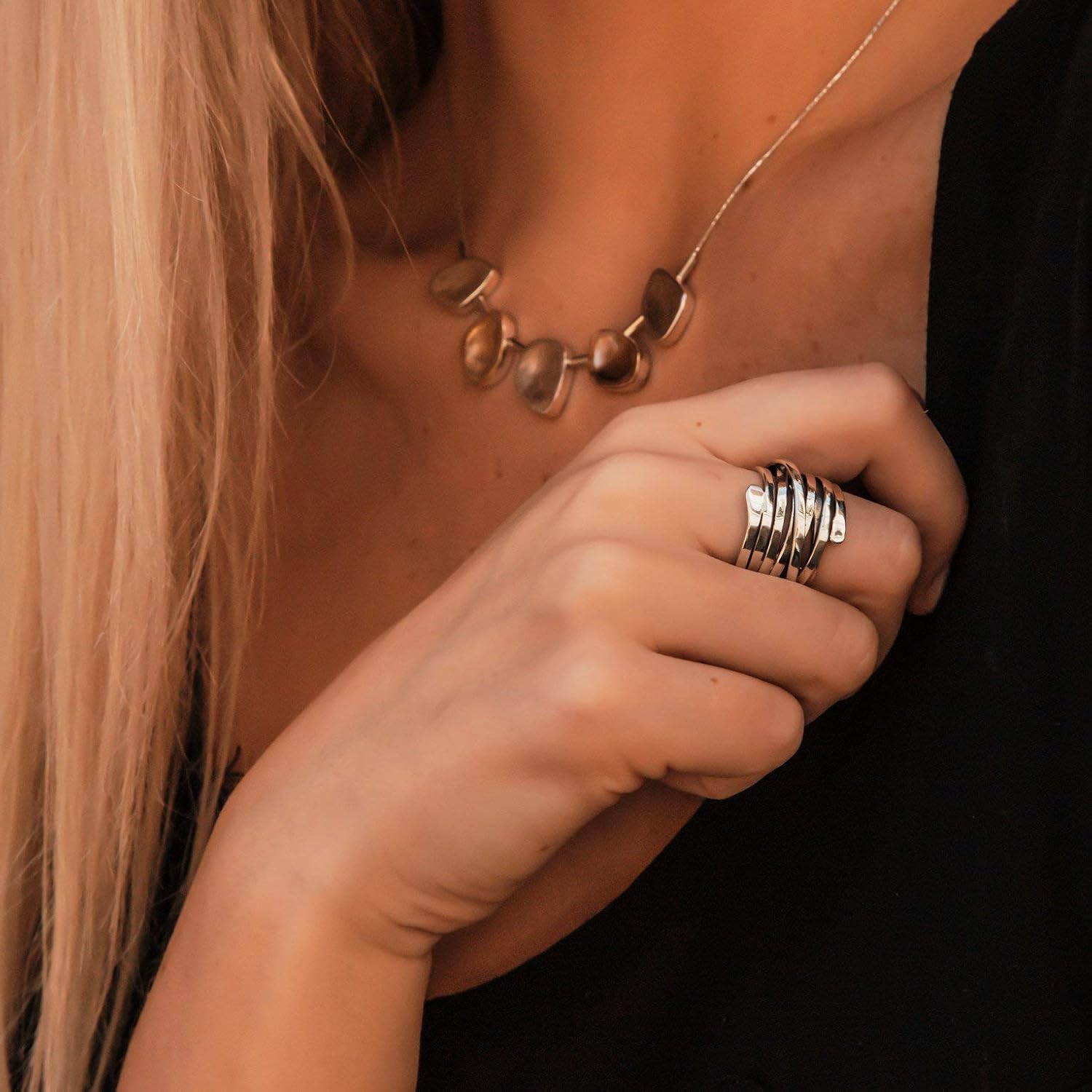 Eleganter Vintage-Silberring