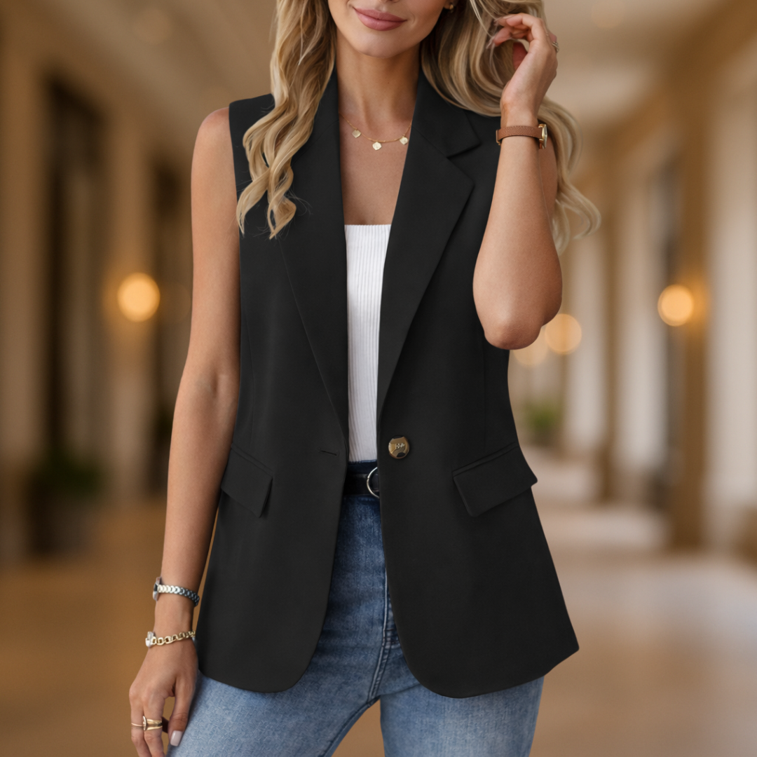 Celeste Elegante & Stilvolle Klassische Damen Blazer-Weste