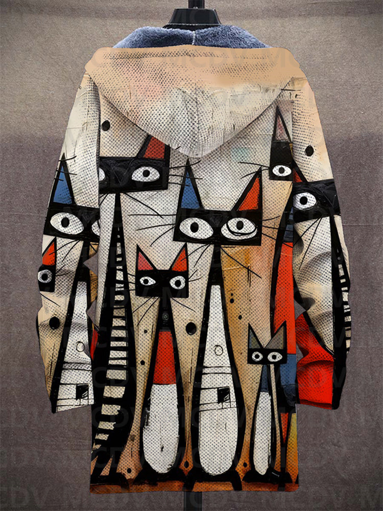 Kiara™ - Luxuriöse Kunstinspirierte Kapuzenjacke mit Reißverschluss