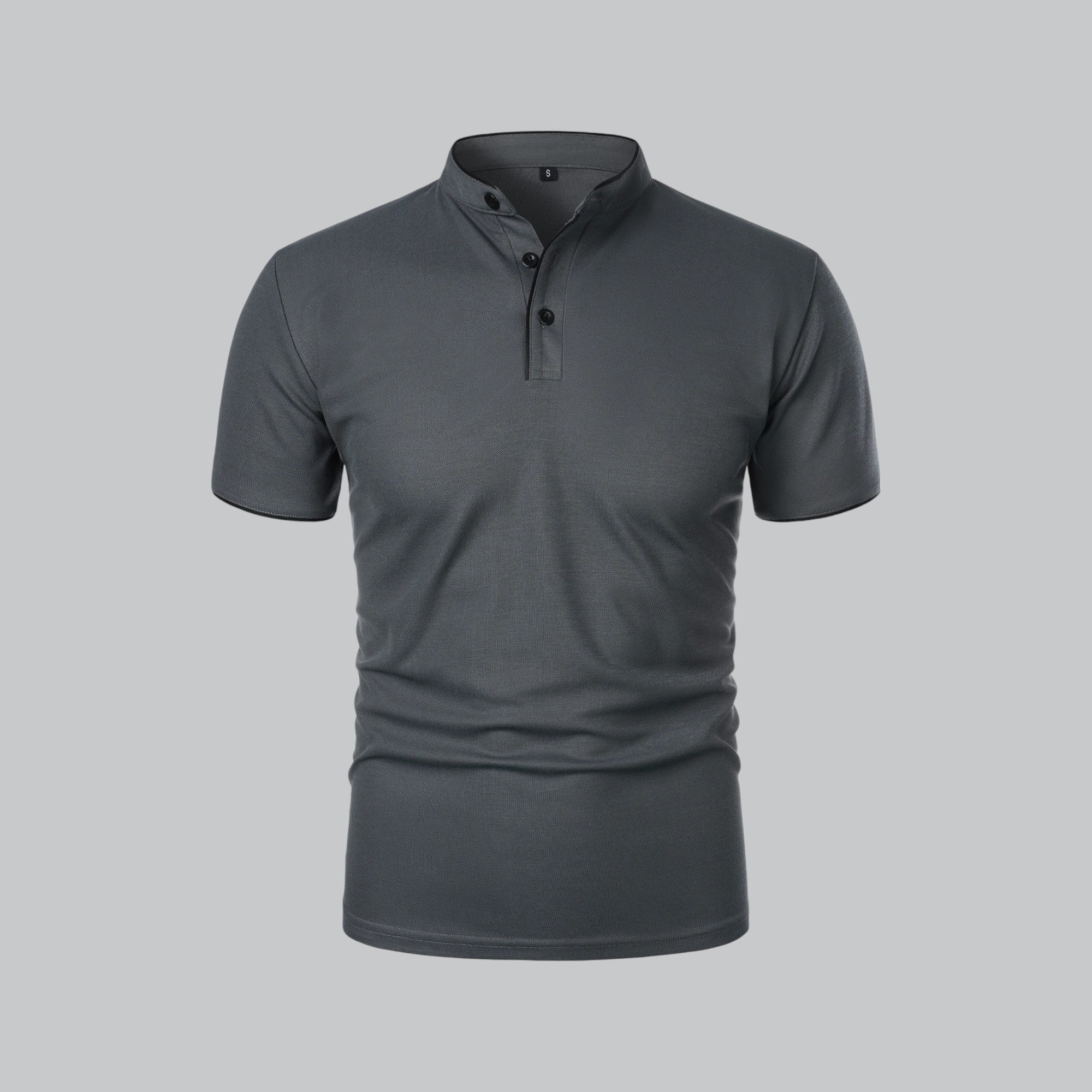 Arthur | Kragenloses Poloshirt