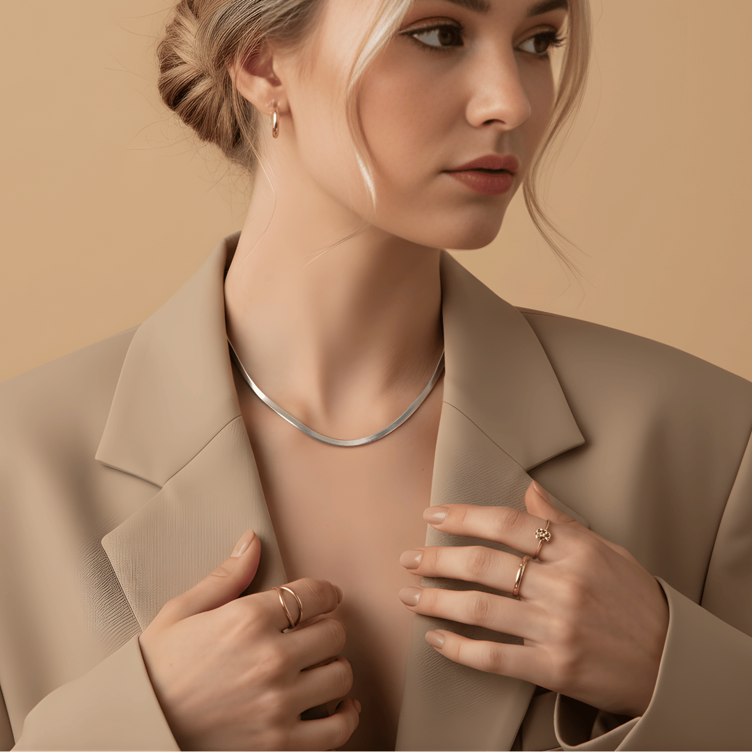 Virelda™ - Stilvolle Herringbone-Strickjacke