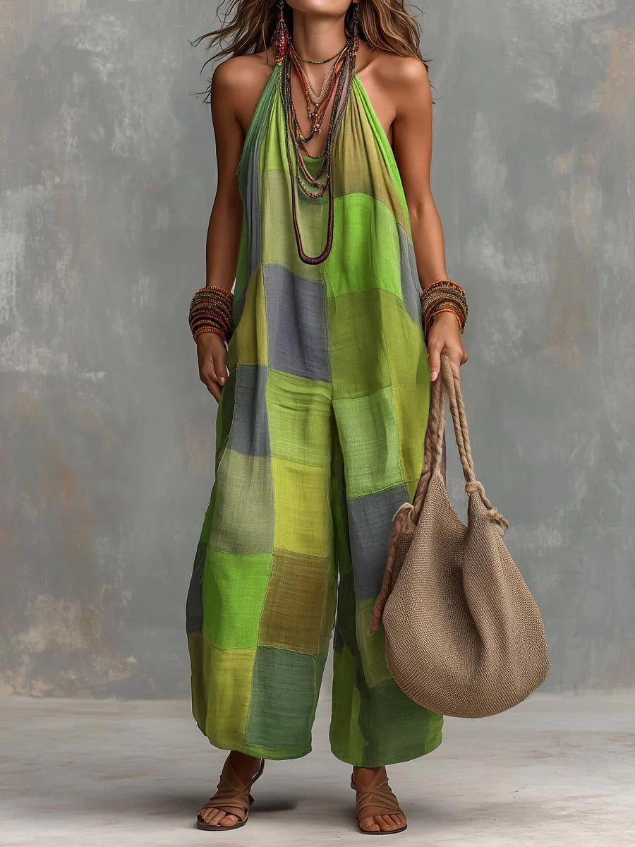 Patchwork-Overall Bohème | Einzigartiger, künstlerischer Stil für frische Freiheit