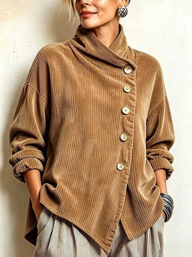 Cialenna™ - Feiner Pullover aus Rippvelours