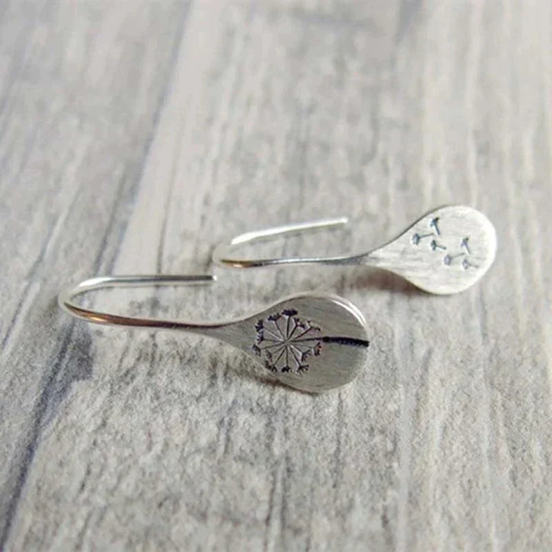 925er Silber Vintage Blumenohrringe