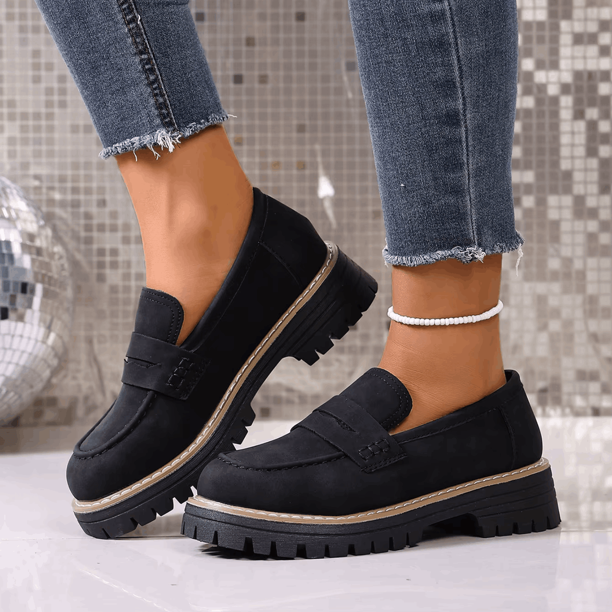 Alverina™ - Mocassins mit strukturiertem Profil
