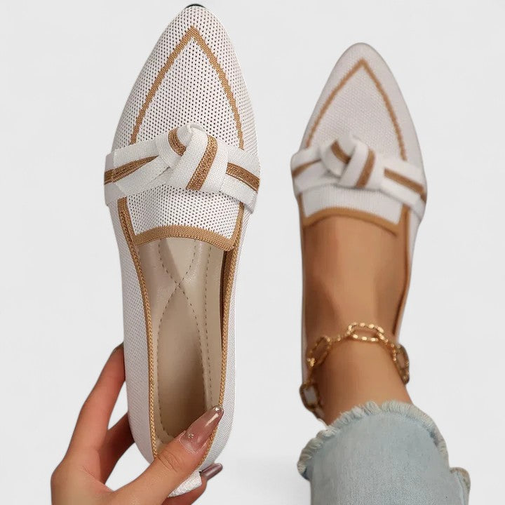 Lunetina™ - Bequeme Halbschuhe mit geflochtenem Detail