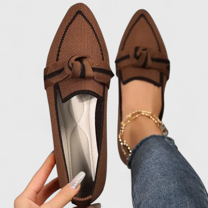 Lunetina™ - Bequeme Halbschuhe mit geflochtenem Detail