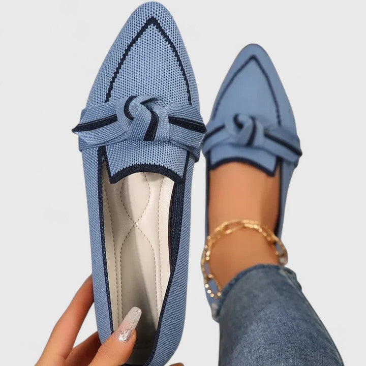 Lunetina™ - Bequeme Halbschuhe mit geflochtenem Detail