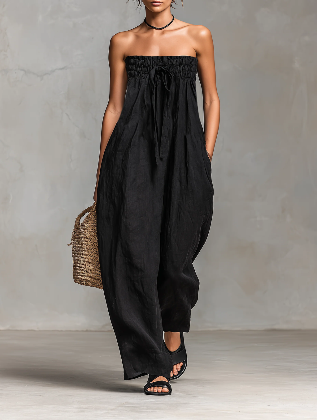 Nina™ || Eleganter trägerloser Overall