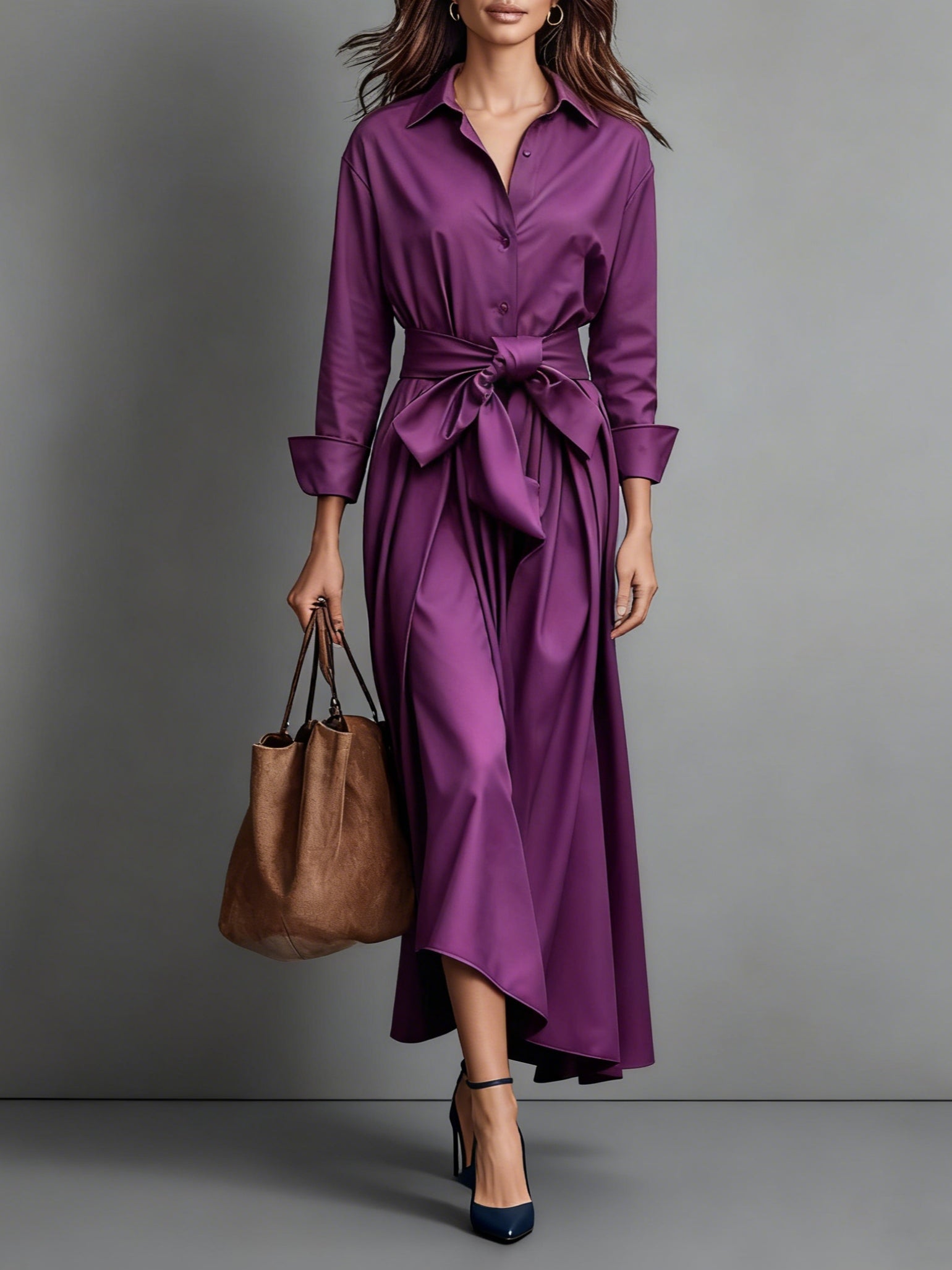 Marise™ | Elegantes Maxi-Kleid mit Schleifendetail