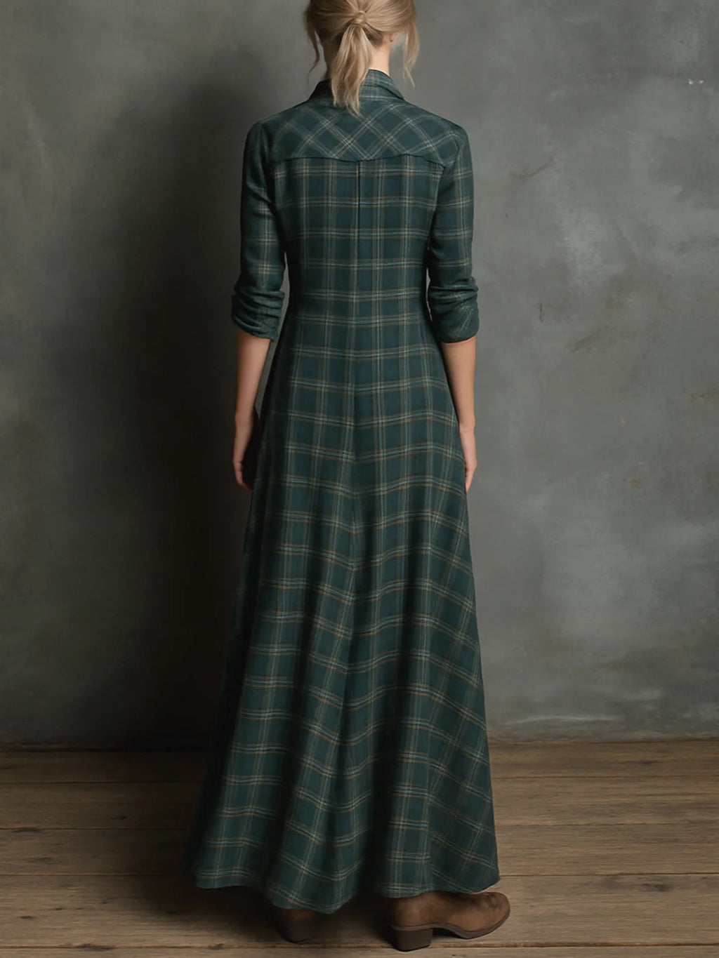 Valentine | Long Checkered Robe