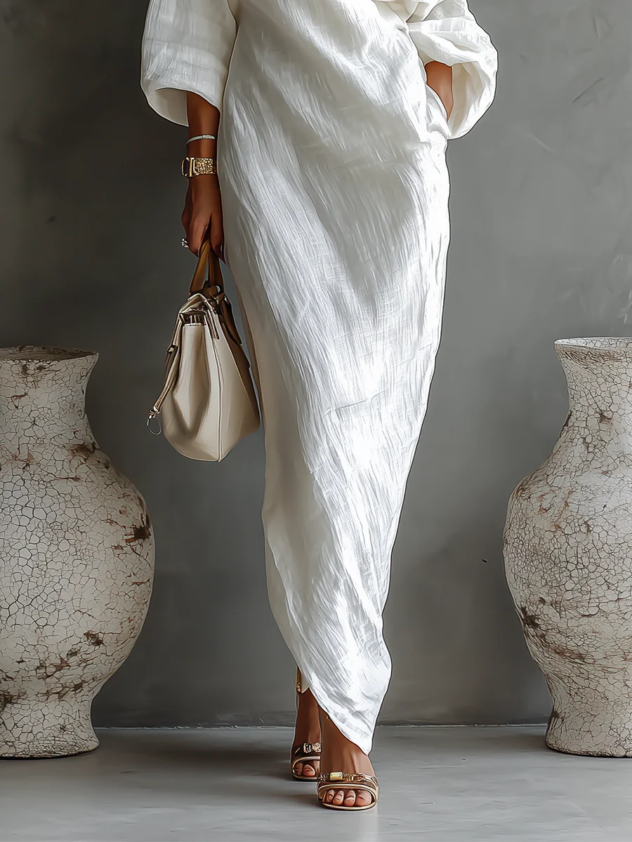 Elise™ | Elegantes asymmetrisches Maxikleid