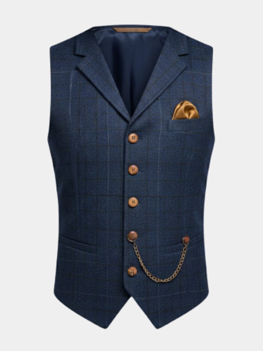 Vincenzo – Elegante Tweed-Weste für Herren