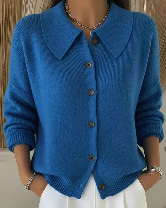 Vega | Pull en Tricot à Col Chemise