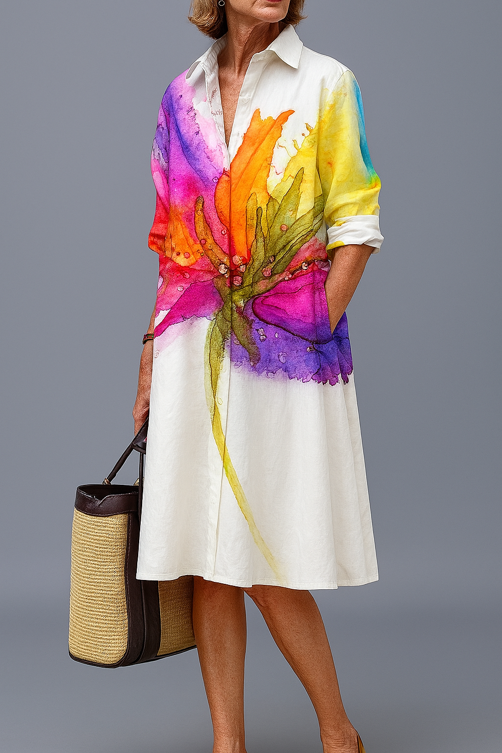Lydia™ | Stilvolles Midi-Kleid