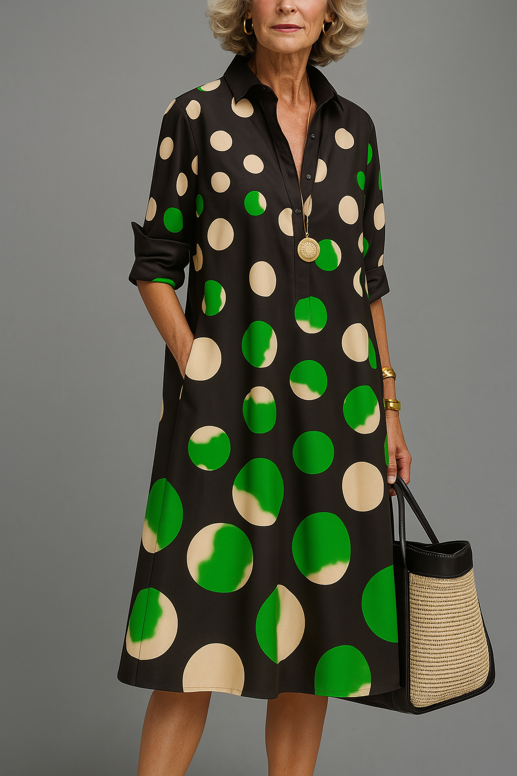 Naomi™ | Stilvolles Midi-Kleid