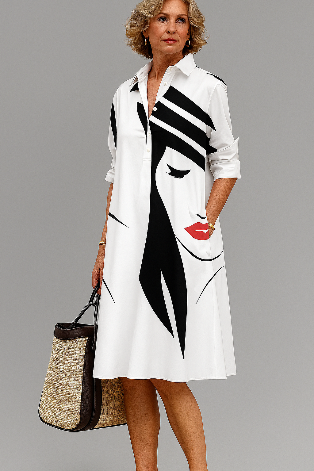 Bella™ | Komfortables Midi-Kleid