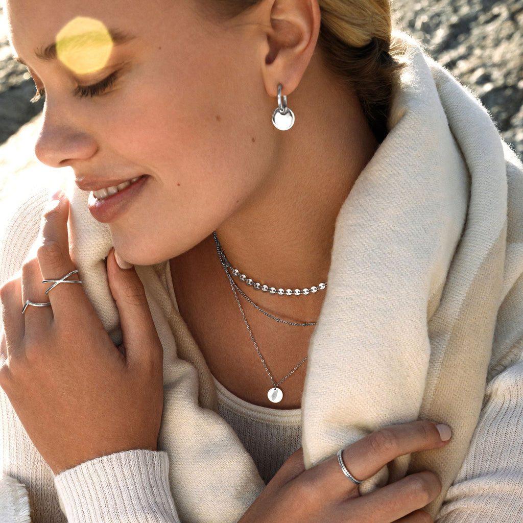 BonnyBoho Halsketten Set Silber
